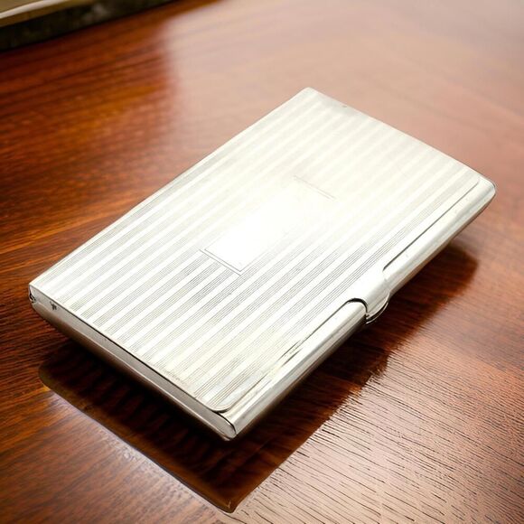 Tiffany & Co Estate Business Card Holder Sterling Silver 58.1g TIF759 - Picture 3 of 15